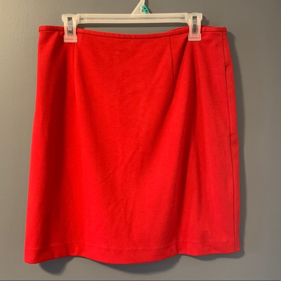 Red Calvin Klein Mini Skirt - Picture 3 of 3